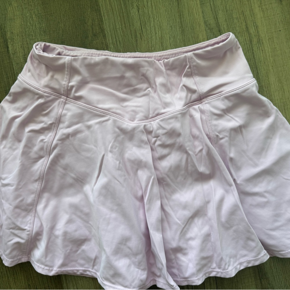 Women's Light Pink Workout Skort
